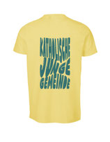 Herren T-Shirt Bubbleschrift (dusty yellow/aqua green)