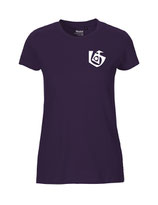 Damen T-Shirt Seelenbohrer (white/purple)