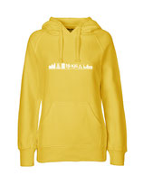 Ladies Hoodie Skyline (white/yellow)