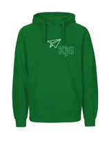 Mens Hoodie Papierflieger (white/green)