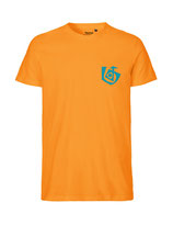Herren T-Shirt Seelenbohrer (aqua green/okay orange)