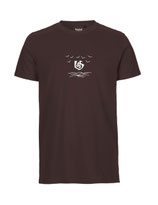 Herren T-Shirt Über dem Meer (brown)