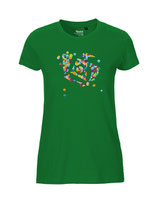 Damen T-Shirt Konfettiseelenbohrer (green)