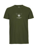 Herren T-Shirt Über dem Meer (military)