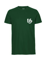 Herren T-Shirt Seelenbohrer (white/bottle green)