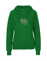 Ladies Hoodie Konfettiseelenbohrer (green)