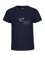 Kinder T-Shirt Papierflieger (white/navy)