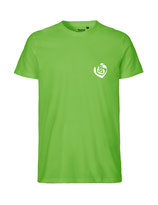 Herren T-Shirt Herzseelenbohrer (white/lime)