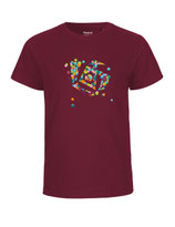 Kinder T-Shirt Konfettiseelenbohrer (bordeaux)
