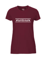 Ladies T-Shirt Ugly Christmas (white/bordeaux)