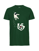 Herren T-Shirt Astronaut (bottlegreen)