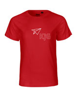 Kinder T-Shirt Papierflieger (white/rot)
