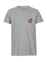 Herren T-Shirt Herzseelenbohrer (bordeaux/grey)