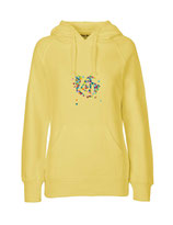 Ladies Hoodie Konfettiseelenbohrer (dusty yellow)
