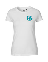 Damen T-Shirt Seelenbohrer (aqua green/white)