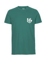 Herren T-Shirt Seelenbohrer (white/teal)