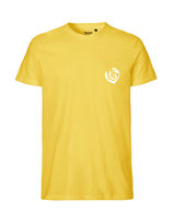 Herren T-Shirt Herzseelenbohrer (white/yellow)