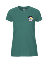 Damen T-Shirt Kein Seelenbohrer für Nazis (teal)