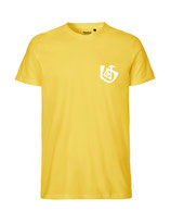 Herren T-Shirt Seelenbohrer (white/yellow)