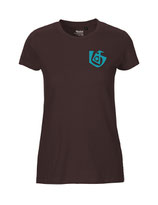 Damen T-Shirt Seelenbohrer (aqua green/brown)