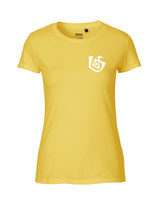 Damen T-Shirt Seelenbohrer (white/yellow)