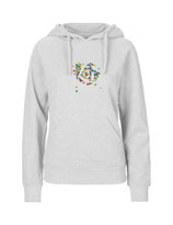 Ladies Hoodie Konfettiseelenbohrer (ash grey)