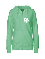 Ladies Zip Hoodie Seelenbohrer (white/dusty mint)