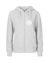 Ladies Zip Hoodie Seelenbohrer (white/ash grey)