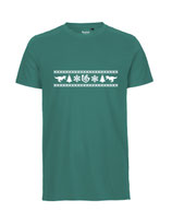 Mens T-Shirt Ugly Christmas (white/teal)
