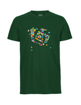 Herren T-Shirt Konfettiseelenbohrer (bottle green)
