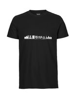 Herren T-Shirt Skyline (black)