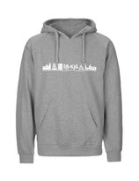 Mens Hoodie Skyline (white/grey)