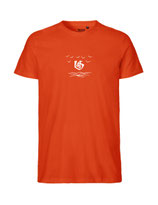 Herren T-Shirt Über dem Meer (orange)