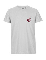 Herren T-Shirt Herzseelenbohrer (bordeaux/ash grey)
