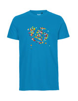 Herren T-Shirt Konfettiseelenbohrer (saphire)
