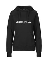 Ladies Hoodie Skyline (white/black)