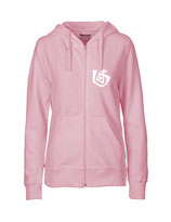 Ladies Zip Hoodie Seelenbohrer (white/light pink)