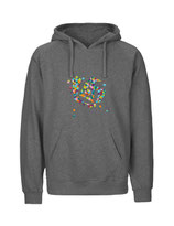 Mens Hoodie Konfettiseelenbohrer (dark heather)