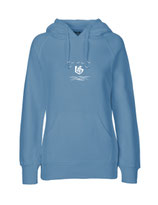 Ladies Hoodie Über dem Meer (dusty indigo)