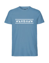 Mens T-Shirt Ugly Christmas (white/dusty indigo)