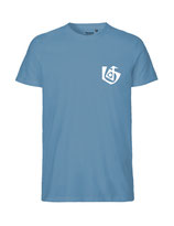 Herren T-Shirt Seelenbohrer (white/dusty indigo)