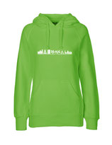 Ladies Hoodie Skyline (white/lime)