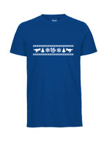 Mens T-Shirt Ugly Christmas (white/royal blue)