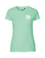 Damen T-Shirt Seelenbohrer (white/dusty mint)