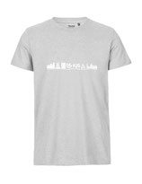 Herren T-Shirt Skyline (ash grey)