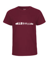 Kinder T-Shirt Skyline (white/bordeaux)