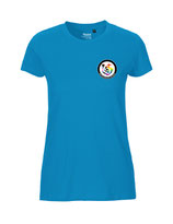 Damen T-Shirt Kein Seelenbohrer für Nazis (saphire)