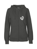 Ladies Zip Hoodie Herzseelenbohrer (white/charcoal)