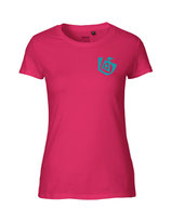 Damen T-Shirt Seelenbohrer (aqua green/pink)