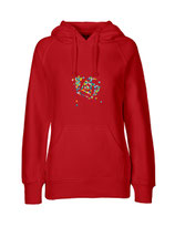 Ladies Hoodie Konfettiseelenbohrer (red)
